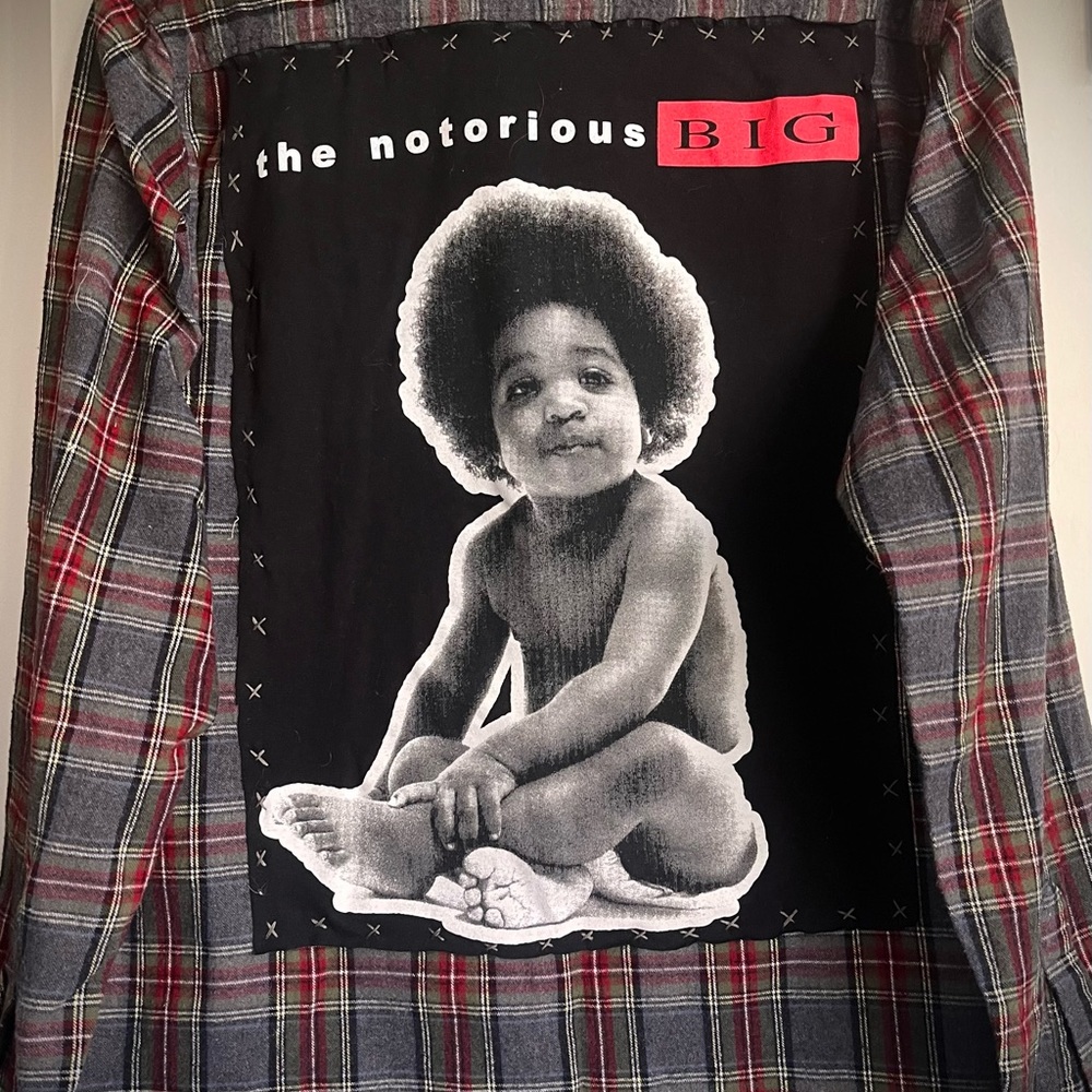 Notorious BIG vintage flannel shirt